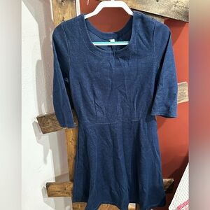 Blue long sleeve dress. Size medium. Old navy